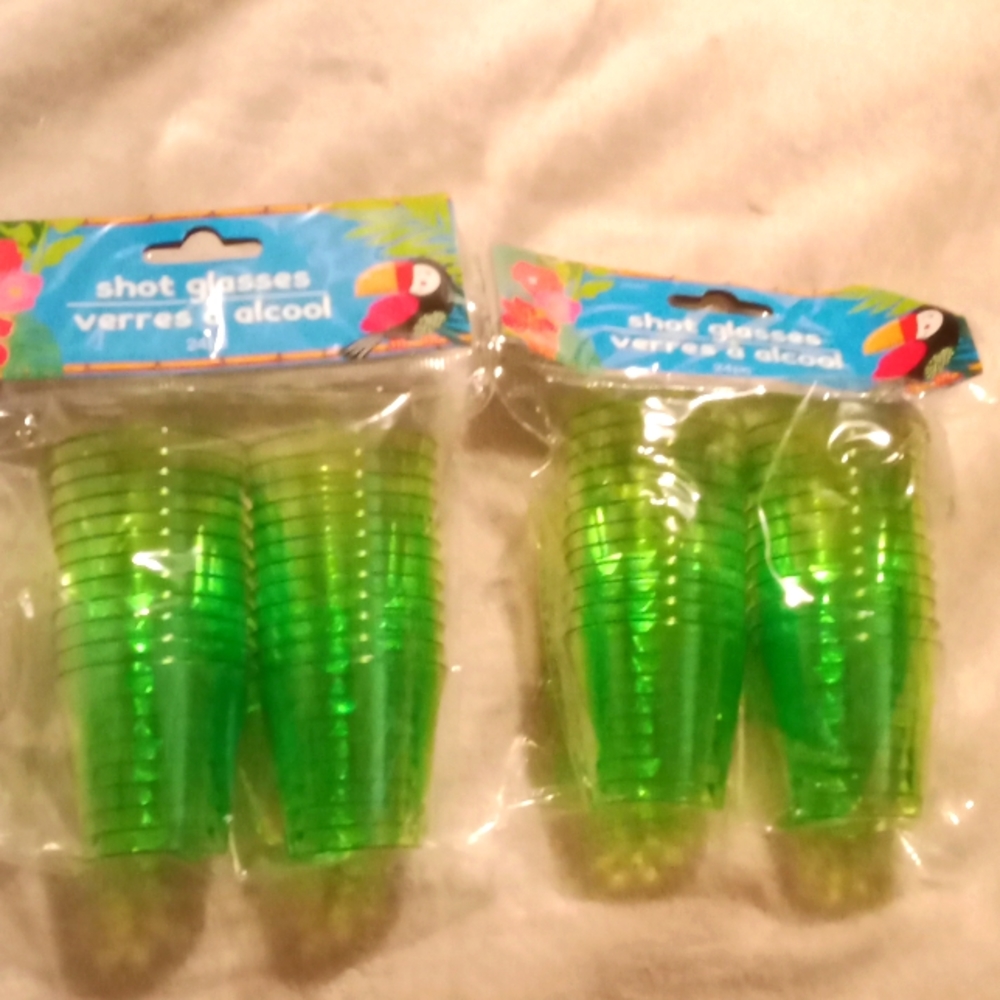 Plastic shot glasses